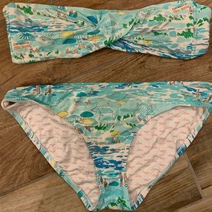 Lilly Pulitzer bandeau bikini Medium